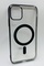 Ön Yüz iPhone 11 Siyah Parlak Kenarlı MagSafe Kılıf