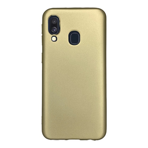 Ön Yüz Samsung Galaxy A40 Gold Yumuşak Silikon Kılıf