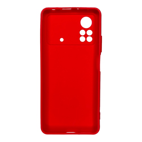 Arka Yüz Xiaomi Poco X4 Pro Kırmızı Yumuşak Silikon Kılıf