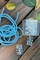 Dış Çekim Mavi Kalp Detaylı Şarj ve Kablo Koruyucu Set