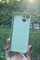 Dış Çekim Arka Yüz iPhone 14 Yeşil Prizma Desenli Cam Görünümlü Kılıf