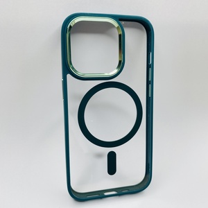 iPhone 14 Pro Yeşil Çerçeveli MagSafe Kılıf