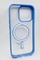 Arka Yüz İPhone 15 Pro Mavi Çerçeveli MagSafe Kılıf