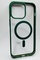 Ön Yüz İPhone 15 Pro Max Yeşil Çerçeveli MagSafe Kılıf
