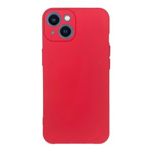 iPhone 14 Kırmızı Yumuşak Rubber Silikon Kılıf
