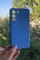 Dış Çekim Ön Yüz Samsung Galaxy S21 FE Plus İçi Süet Tasarım Mavi Silikon Kılıf