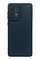 Ön Yüz Samsung Galaxy A73 5G Kamera Korumalı Deri Desenli Siyah Silikon Kılıf