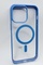 Ön Yüz İPhone 15 Pro Max Mavi Çerçeveli MagSafe Kılıf
