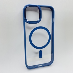 iPhone 14 Mavi Çerçeveli MagSafe Kılıf