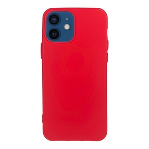 iPhone 12 Kırmızı Yumuşak Silikon Kılıf