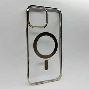iPhone 13 Pro Max Gold Parlak Kenarlı MagSafe Kılıf