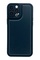 Ön Yüz İPhone 12 Pro Max Kamera Korumalı Deri Desenli Siyah Silikon Kılıf