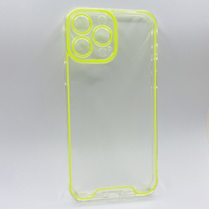 iPhone 13 Pro Max Sarı Fosforlu Şeffaf Silikon Kılıf