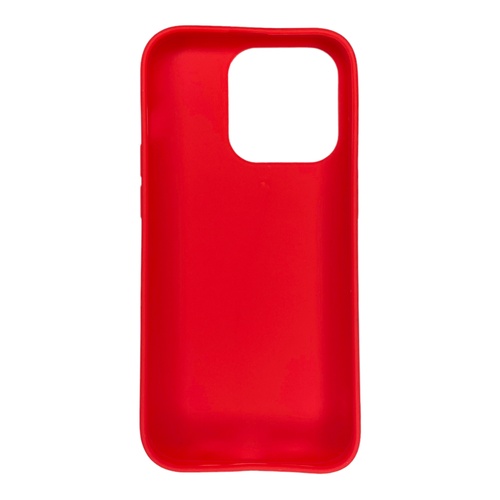Arka Yüz İPhone 14 Pro Kırmızı Yumuşak Silikon Kılıf