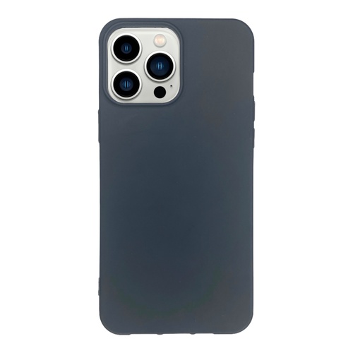 Ön Yüz İPhone 13 Pro Max Siyah Yumuşak Rubber Silikon Kılıf