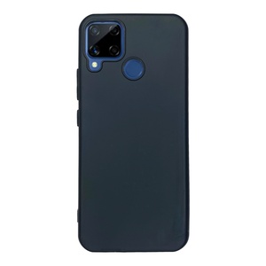 Realme C15 Siyah Yumuşak Silikon Kılıf