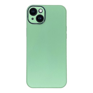 iPhone 14 Plus Yeşil Prizma Desenli Cam Görünümlü Kılıf