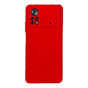 Xiaomi Poco X4 Pro Kırmızı Yumuşak Silikon Kılıf
