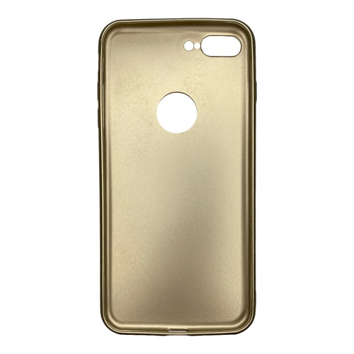 Arka Yüz iPhone 8 Plus Gold Yumuşak Silikon Kılıf