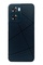 Ön Yüz Oppo A77 Kamera Korumalı Siyah Deri Tasarımlı Silikon Kılıf