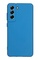 Ön Yüz Samsung Galaxy S21 FE Plus İçi Süet Tasarım Mavi Silikon Kılıf