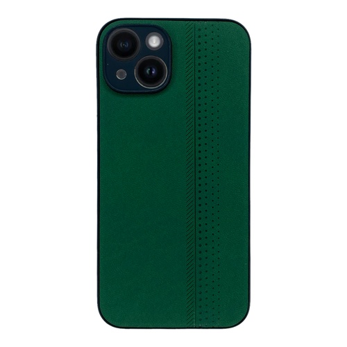 Ön Yüz İphone 14 Kamera Korumalı Yeşil Süet Kılıf