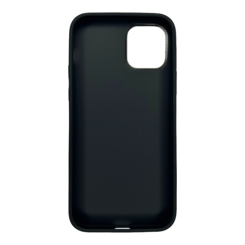 Arka Yüz iPhone 12 Pro Siyah Deri MagSafe Kılıf