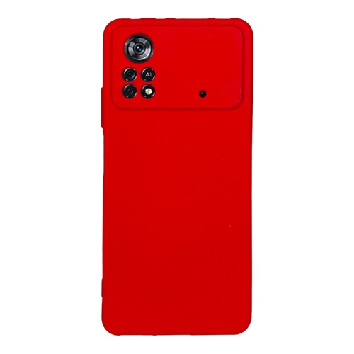 Ön Yüz Xiaomi Poco X4 Pro Kırmızı Yumuşak Silikon Kılıf