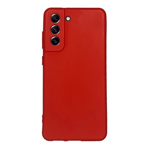 Ön Yüz Samsung Galaxy S21 FE Kırmızı Yumuşak Silikon Kılıf