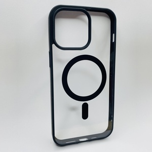 iPhone 15 Pro Max Siyah Çerçeveli MagSafe Kılıf