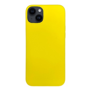 iPhone 14 Plus Sarı Yumuşak Silikon Kılıf