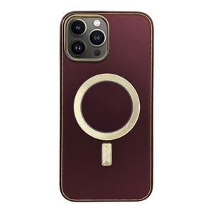iPhone 13 Pro Max Bordo Deri MagSafe Kılıf