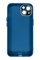 Arka Yüz İphone 13 Mavi Metal Kamera Korumalı Silikon Kılıf