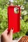 Dış Çekim Arka Yüz İPhone 12 Kırmızı Yumuşak Silikon Kılıf