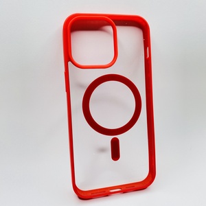 iPhone 15 Pro Max Kırmızı Çerçeveli MagSafe Kılıf