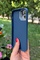 Dış Çekim Arka Yüz İphone 12 Mavi Metal Kamera Korumalı Silikon Kılıf