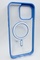 Arka Yüz İPhone 15 Pro Max Mavi  Çerçeveli MagSafe Kılıf