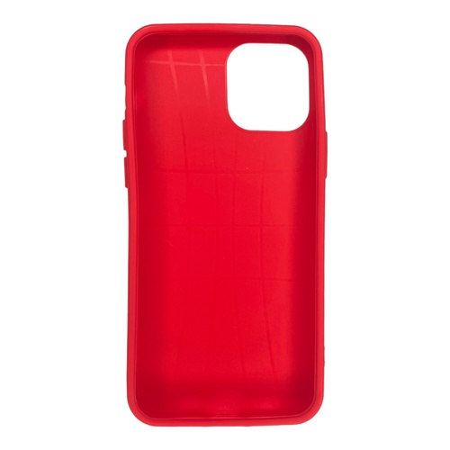 Arka Yüz İPhone 12 Kırmızı Yumuşak Silikon Kılıf