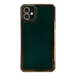 iPhone 11 Kamera Korumalı Altın Renkli Yeşil Silikon Kılıf
