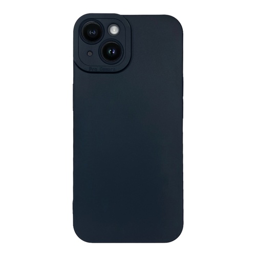 Ön Yüz iPhone 14 Siyah Renkli Silikon Kılıf