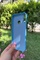 Dış Çekim Arka Yüz Huawei P40 Lite E İçi Süet Tasarımı Mavi Silikon Kılıf