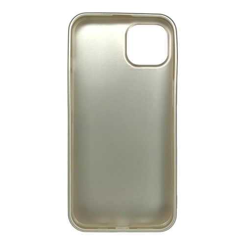 Arka Yüz İPhone 13 Gold Yumuşak Rubber Silikon Kılıf