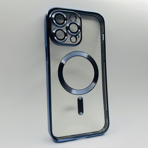 iPhone 14 Pro Max Lacivert Kamera Korumalı MagSafe Kılıf