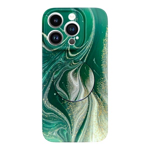 iPhone 14 Pro Yeşil  Mermer Görünümlü Kılıf