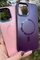 Dış Çekim Toplu iPhone 12 Pro Max Pembe Casematic MagSafe Kılıf