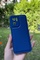 Dış Çekim Ön Yüz Xiaomi Redmi Note 11E Kamera Korumalı Deri Desenli Mavi Silikon Kılıf