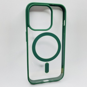 iPhone 15 Pro Yeşil Çerçeveli MagSafe Kılıf