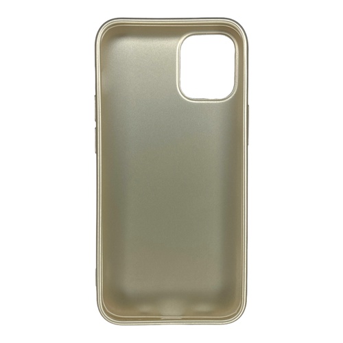 Arka Yüz İPhone 12 Mini Gold Yumuşak Rubber Silikon Kılıf