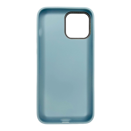 Arka Yüz iPhone 13 Pro Max Mavi Deri MagSafe Kılıf