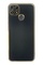 Ön Yüz Realme C25S Bakır Detaylı Siyah Parlak Silikon Kılıf